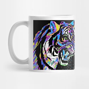 TIGER: Stalking Tiger Blue and Purple Mug